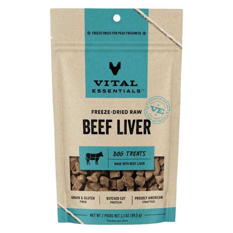 Vital Essentials Beef Liver Freeze-Dried Dog Treats