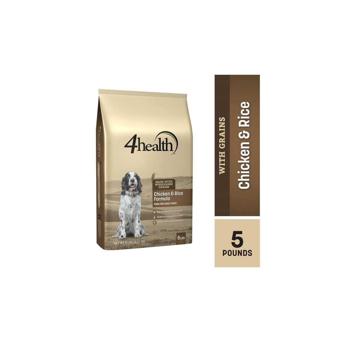 4health with Wholesome Grains Adult Chicken and Rice Formula Dry Dog Food