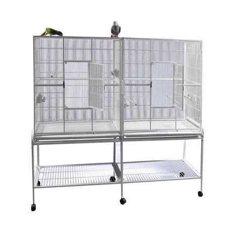 A E Double Flight Cage with Divider