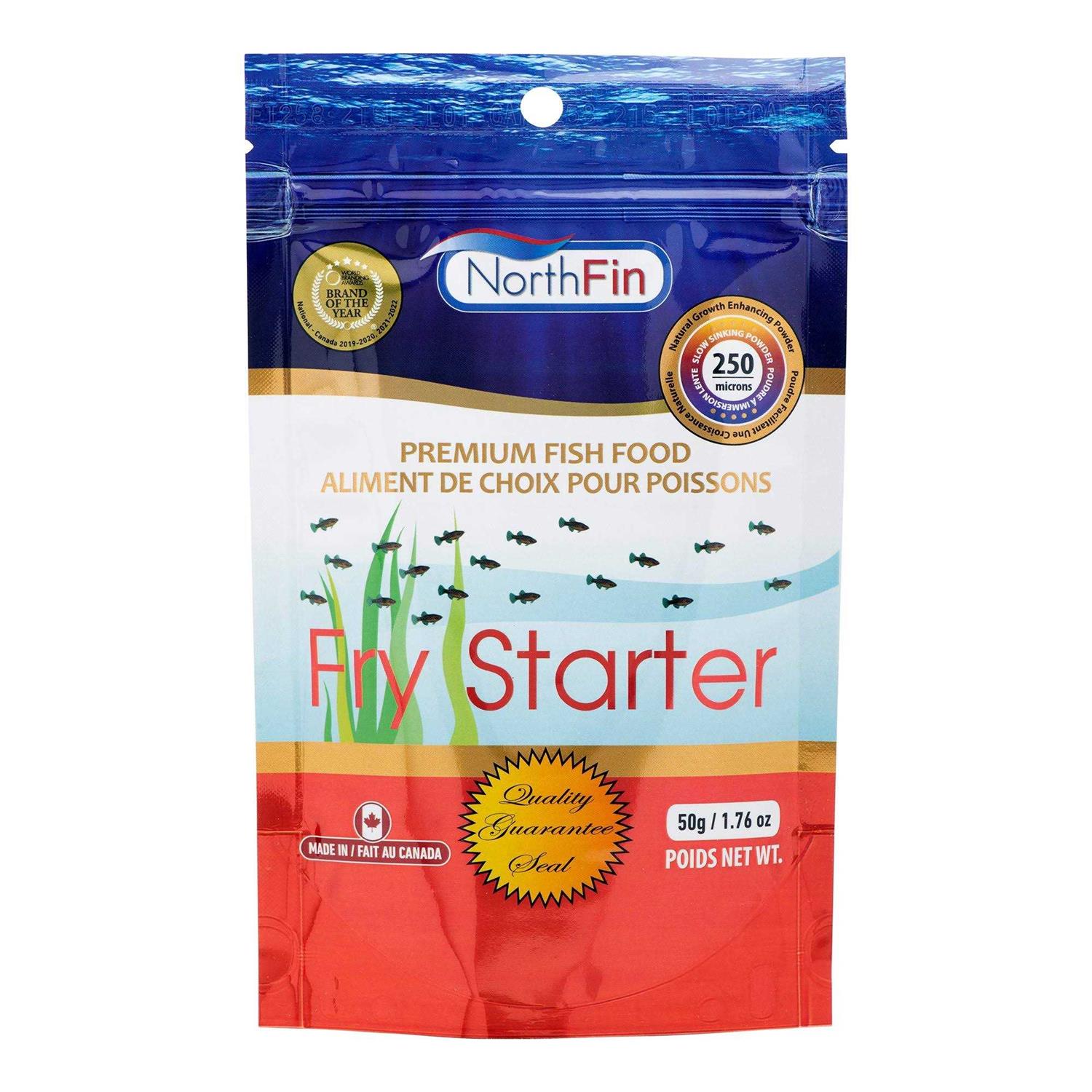 Northfin Fry Starter Formula 250 Microns Slow Sinking Powder