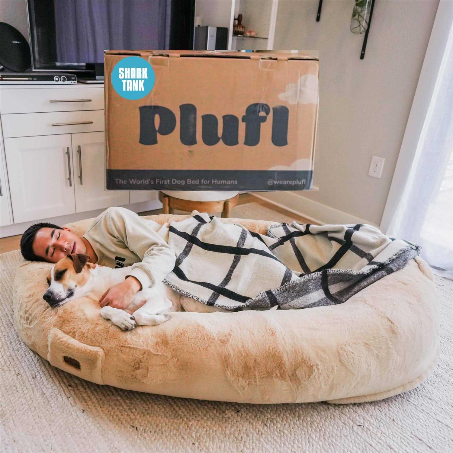 Plufl The Original Human Dog Bed Giant Dog Beds for Humans