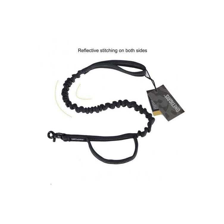 OneTigris Tactical Dog Training Bungee Leash with 2 Control Handle Quick Release Nylon Leads Rope