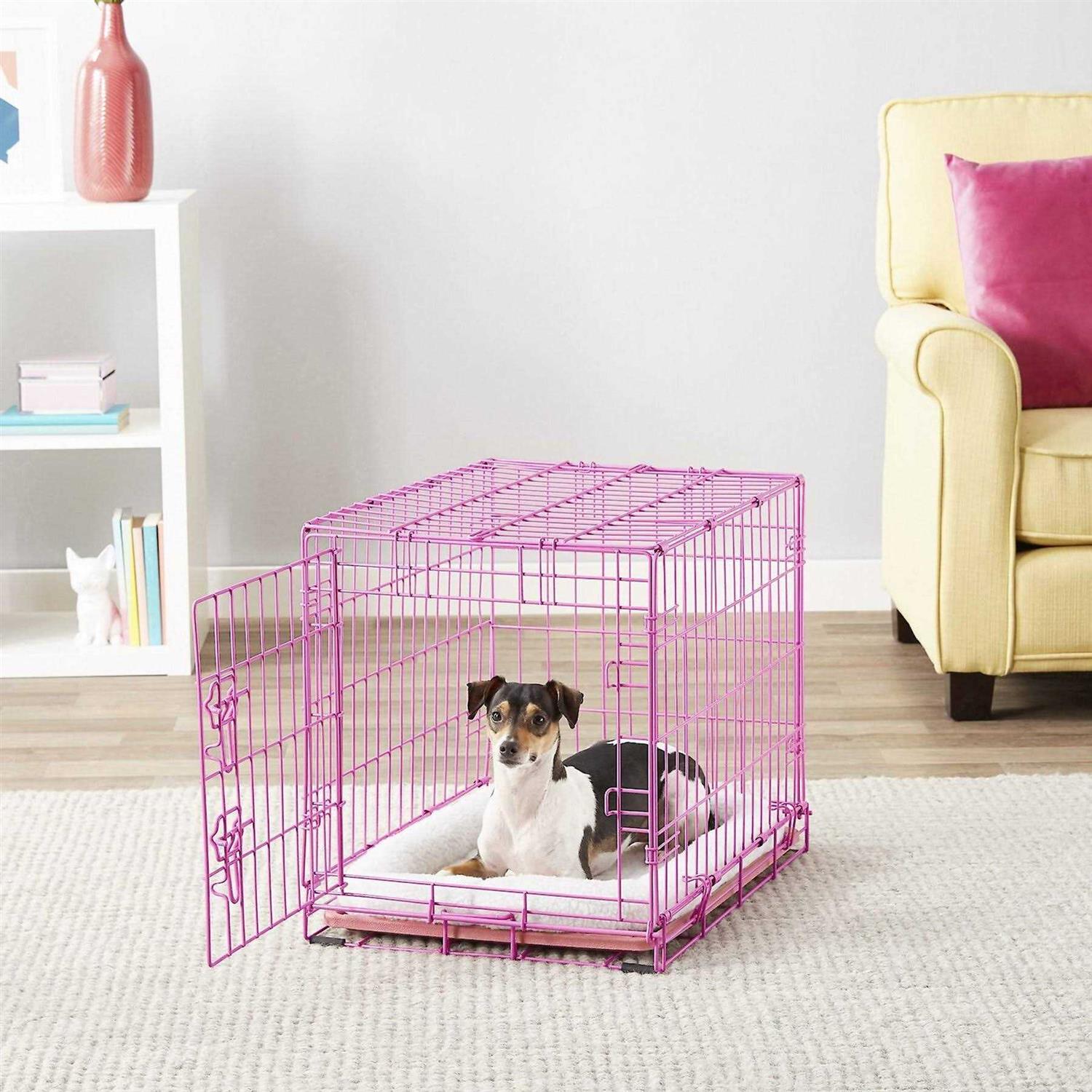 Frisco Fold & Carry Single Door Collapsible Wire Dog Crate