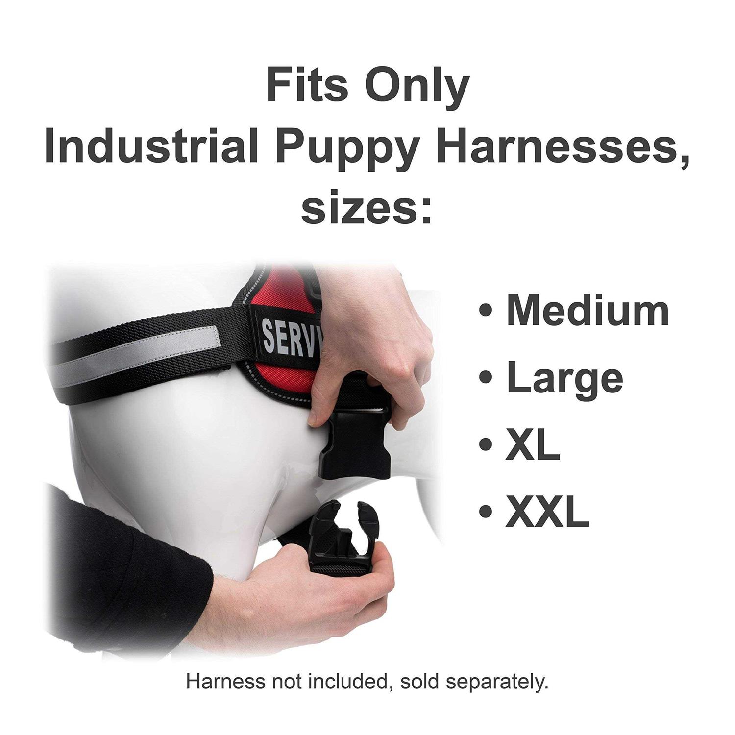 Industrial Puppy Dog Harness Chest Strap Extender Harness Service Dog Vest, Therapy Dog Vest, Emotional Support Dog Vest, and Others