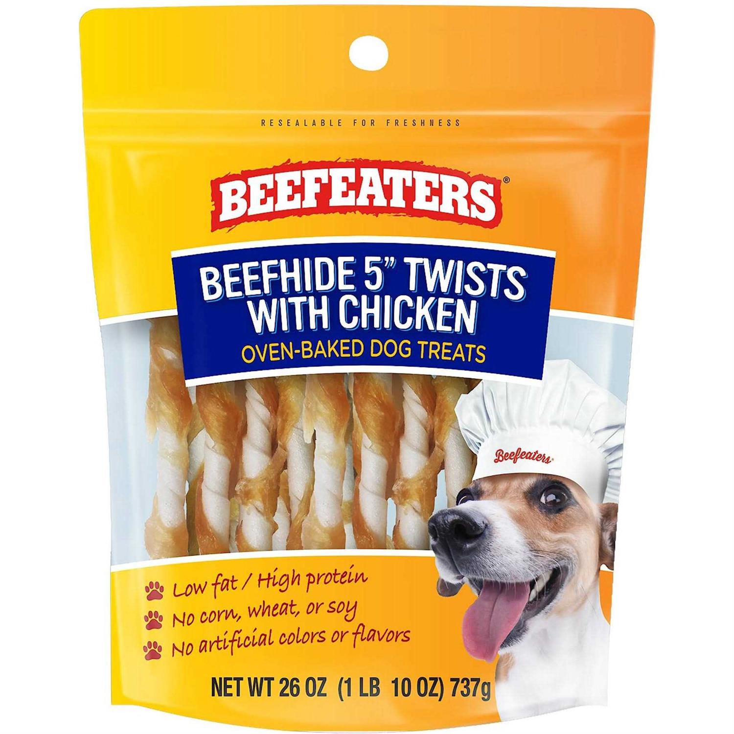 Beefeaters Oven Baked Beefhide Chicken Twists Dog