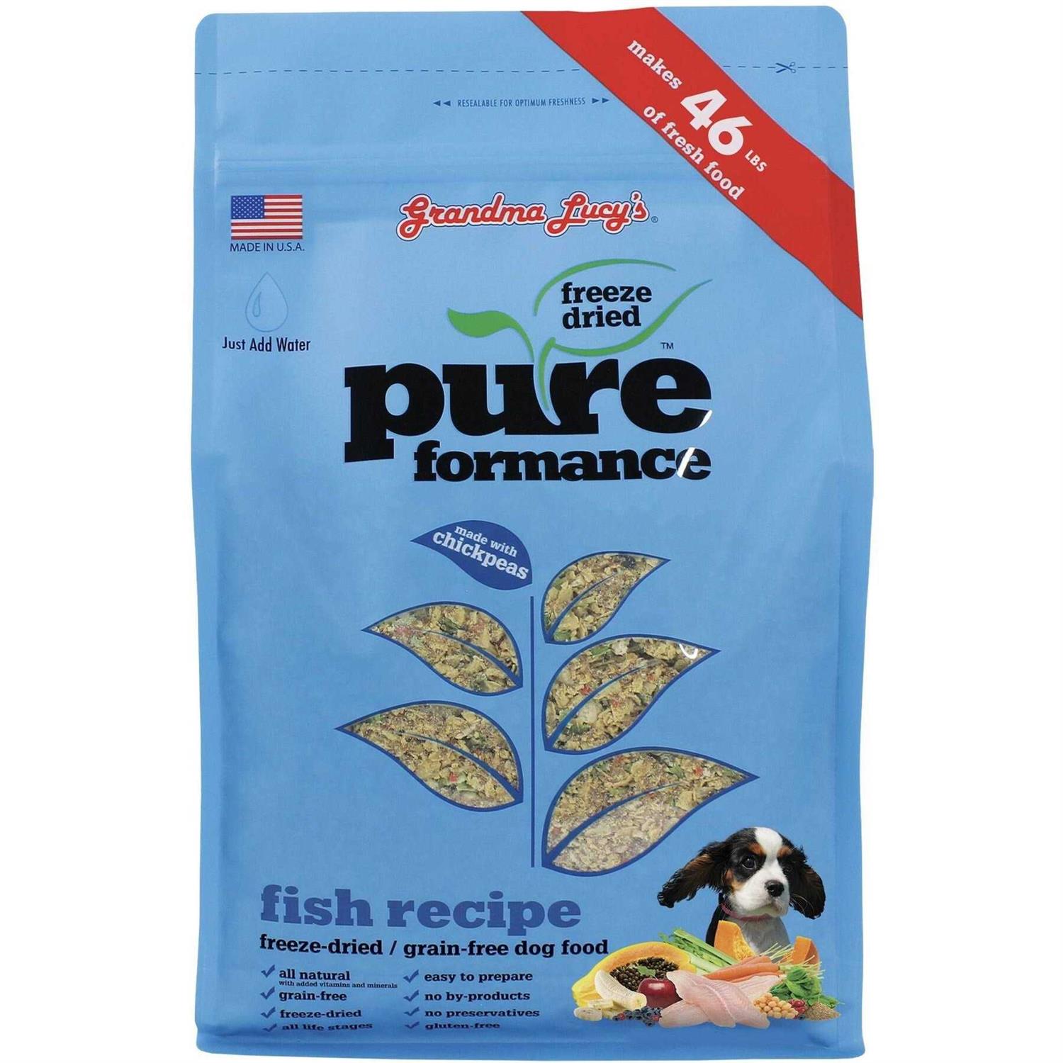 Grandma Lucy&s Pureformance Grain-Free Fish Freeze Dried Dog Food