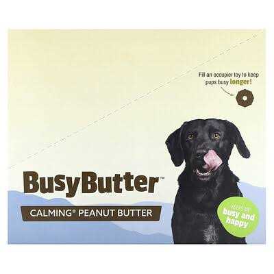 Pet Naturals Busybutter Calming Peanut Butter Stress & Anxiety Support Dog Supplement, 1.5-oz, 6 count