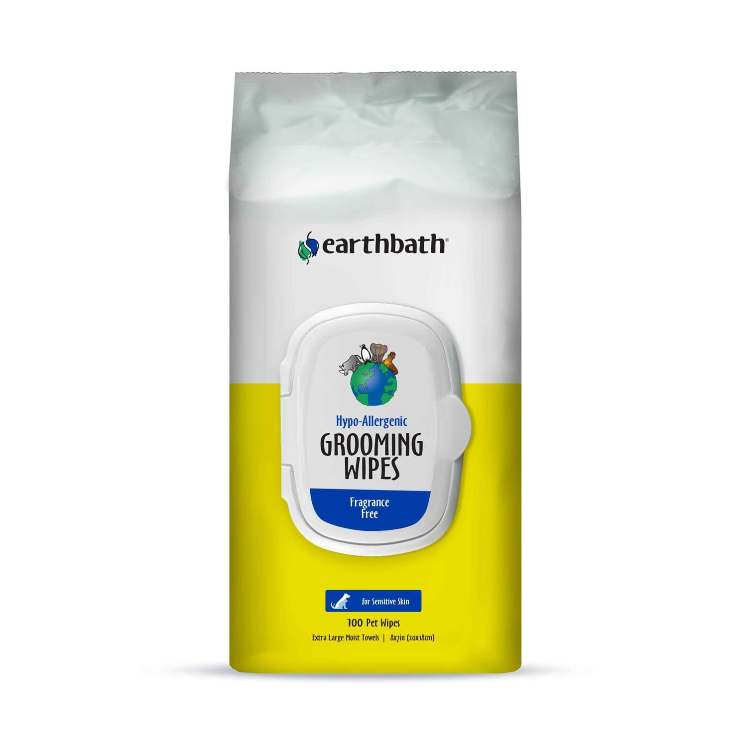 Earthbath Grooming Wipes Hypo Allergenic