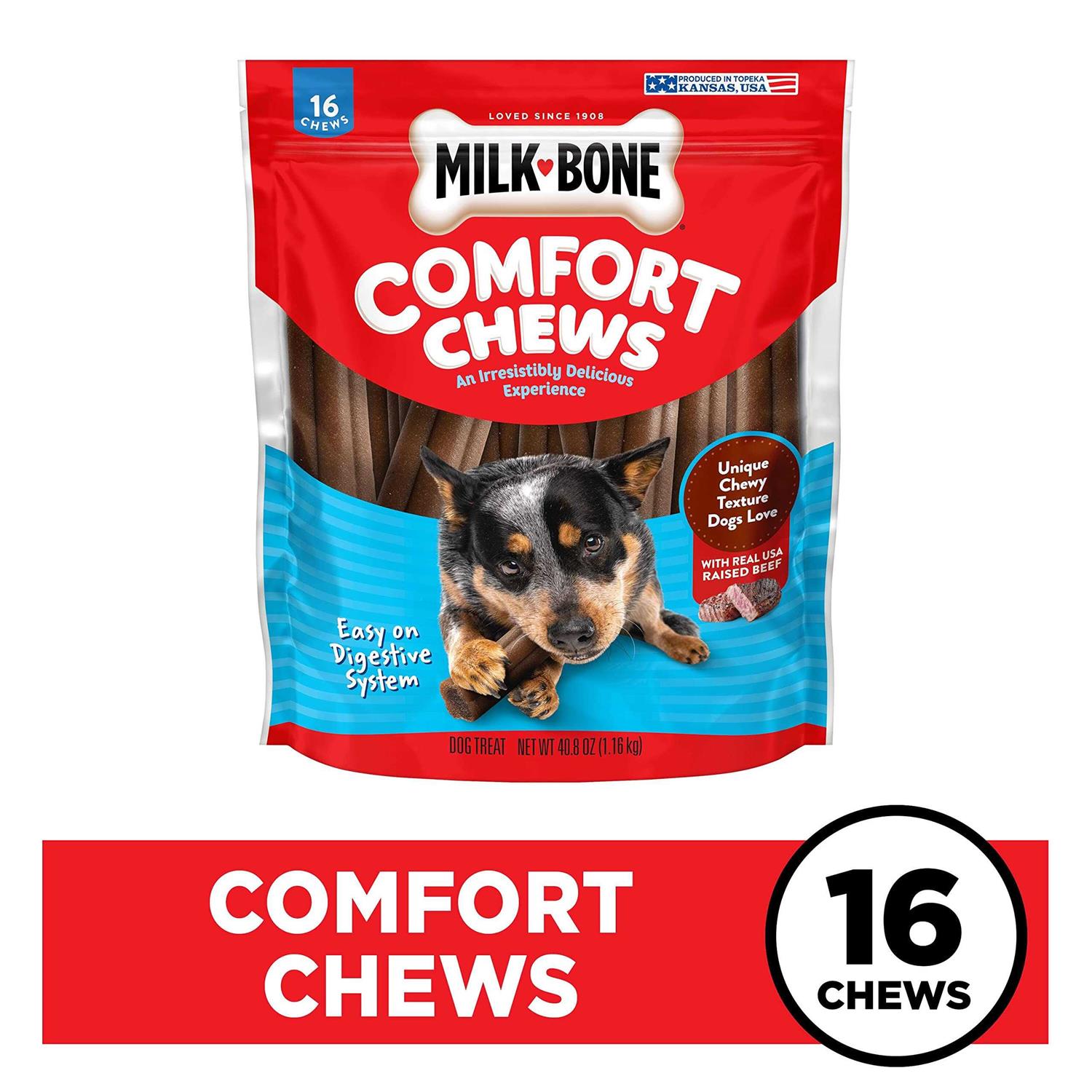 Milk-Bone Comfort Chews Beef Dog Treat