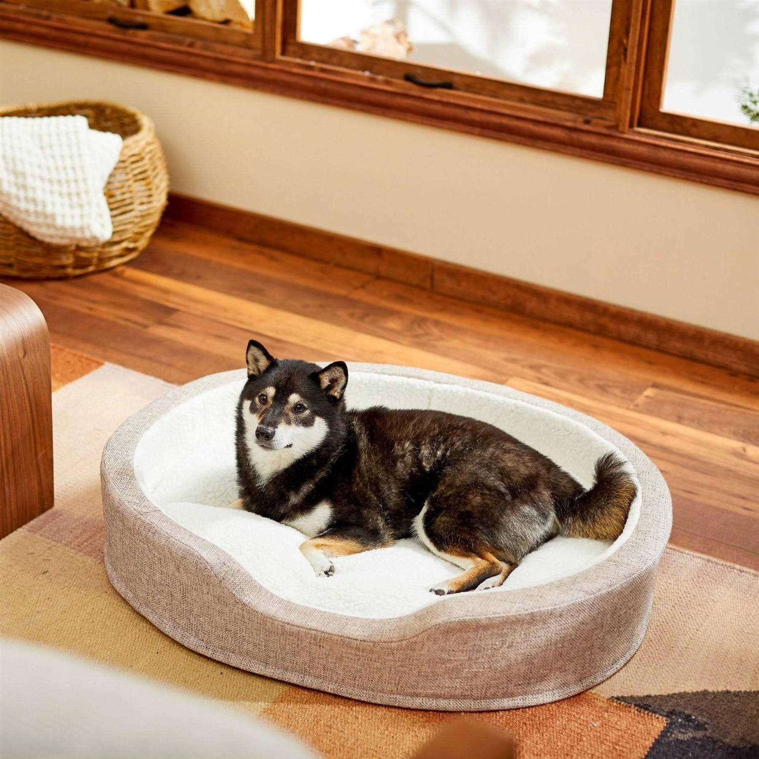Frisco Bolster Cat Dog Bed