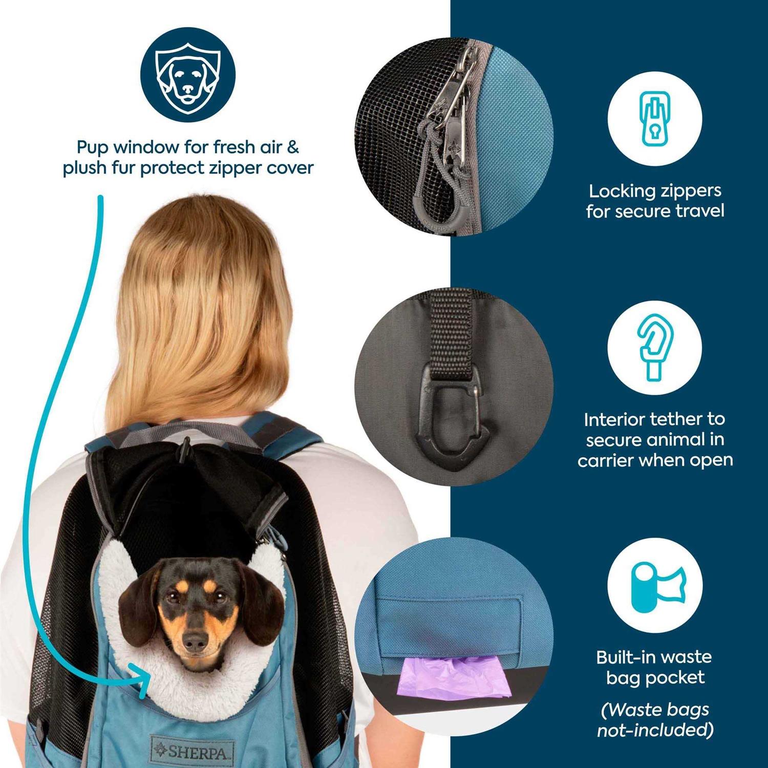 Sherpa Elevation Pet Backpack for Cats & Dogs
