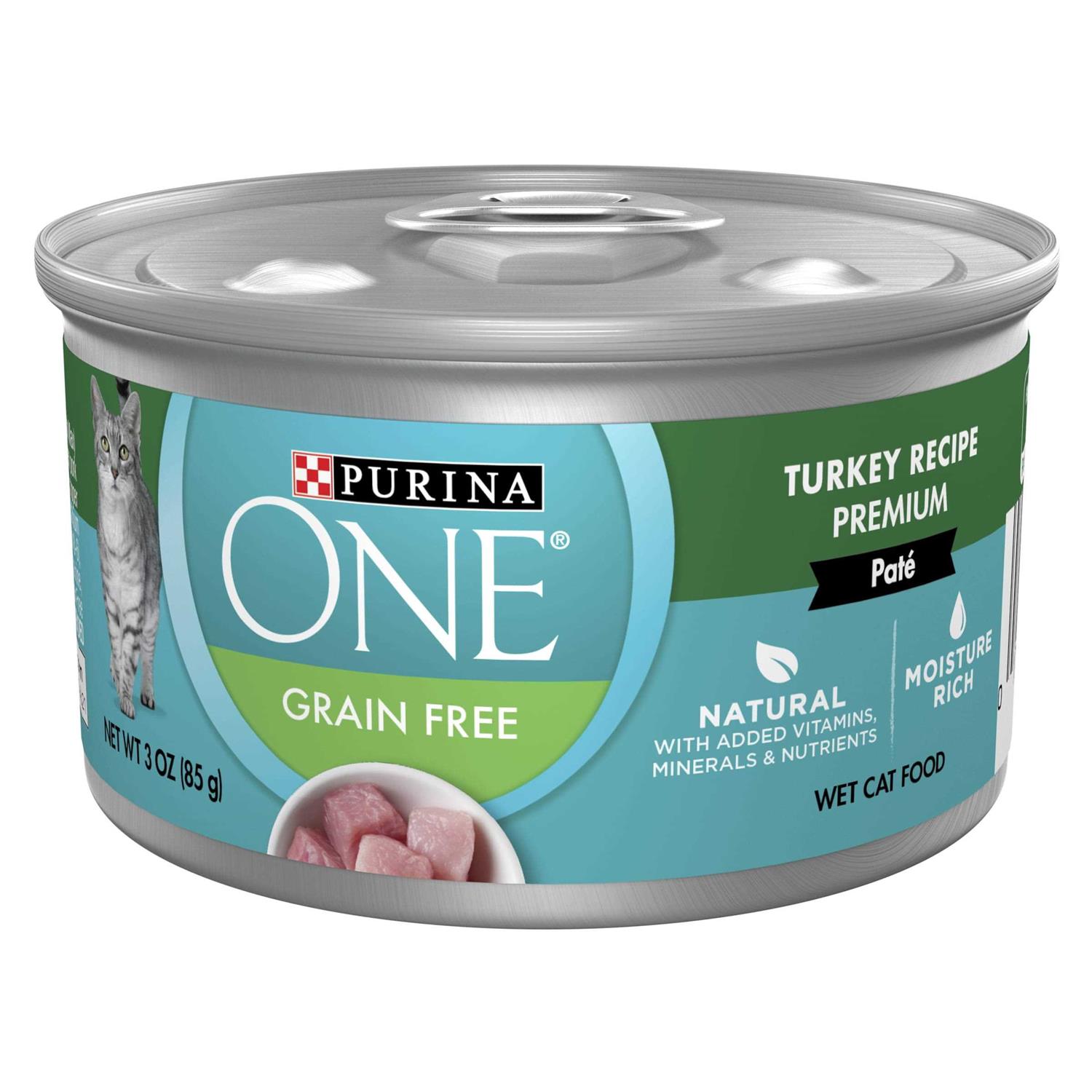 Purina ONE Natural Grain Free Wet Cat Food Pate