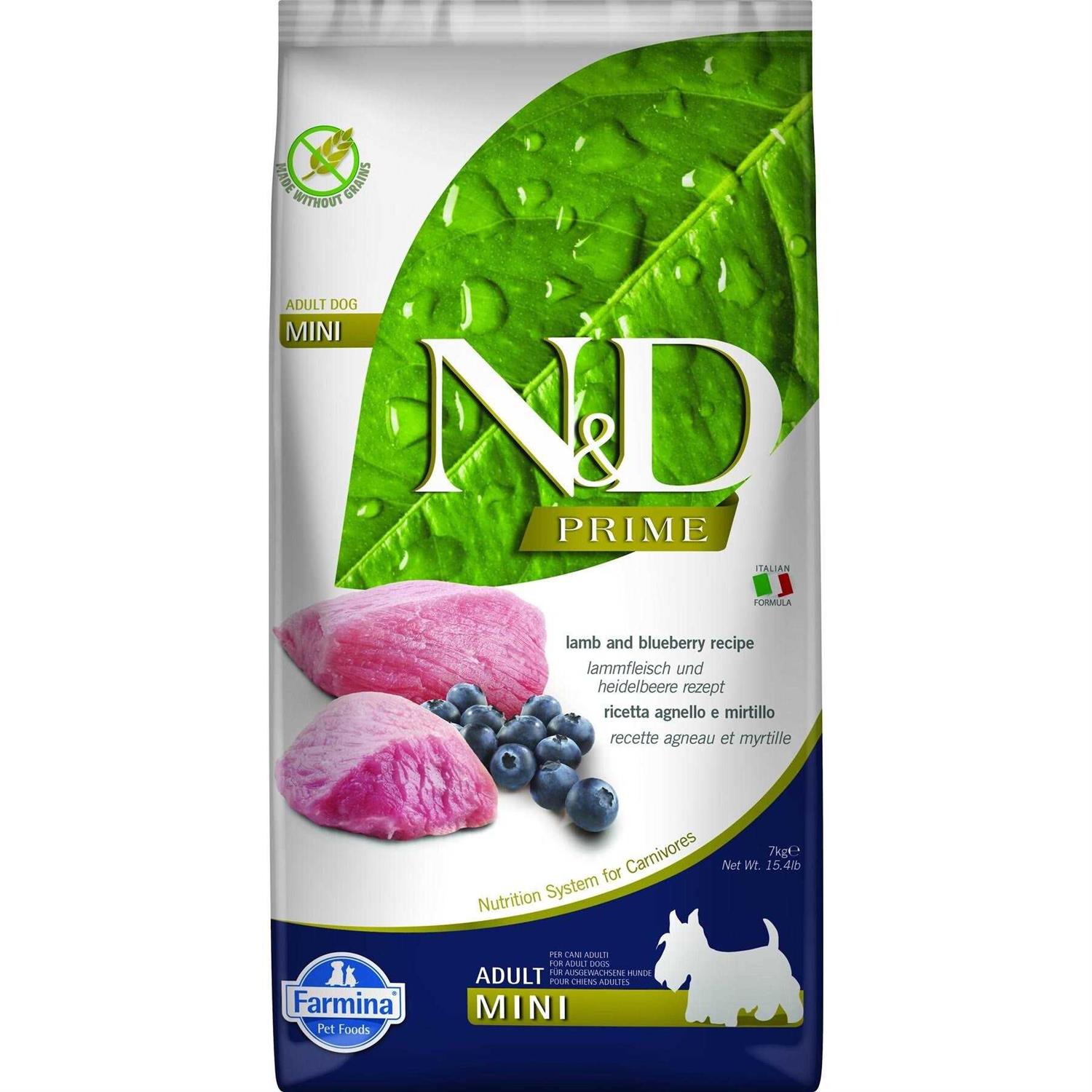 Farmina N&D Prime Adult Lamb & Blueberry Grain Free Dry Dog Food