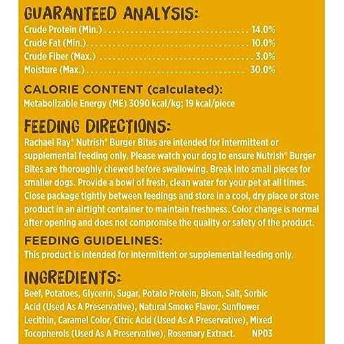 Rachael Ray Nutrish Burger Bites Dog Treats