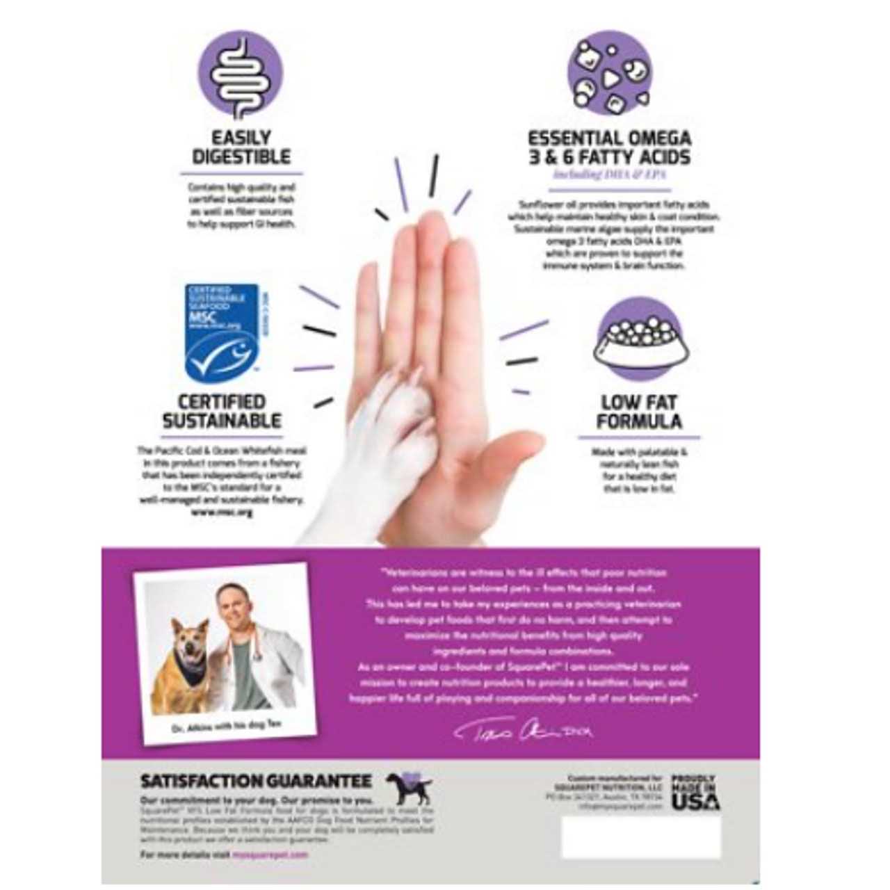 SquarePet VFS Low Fat Formula Dry Dog Food