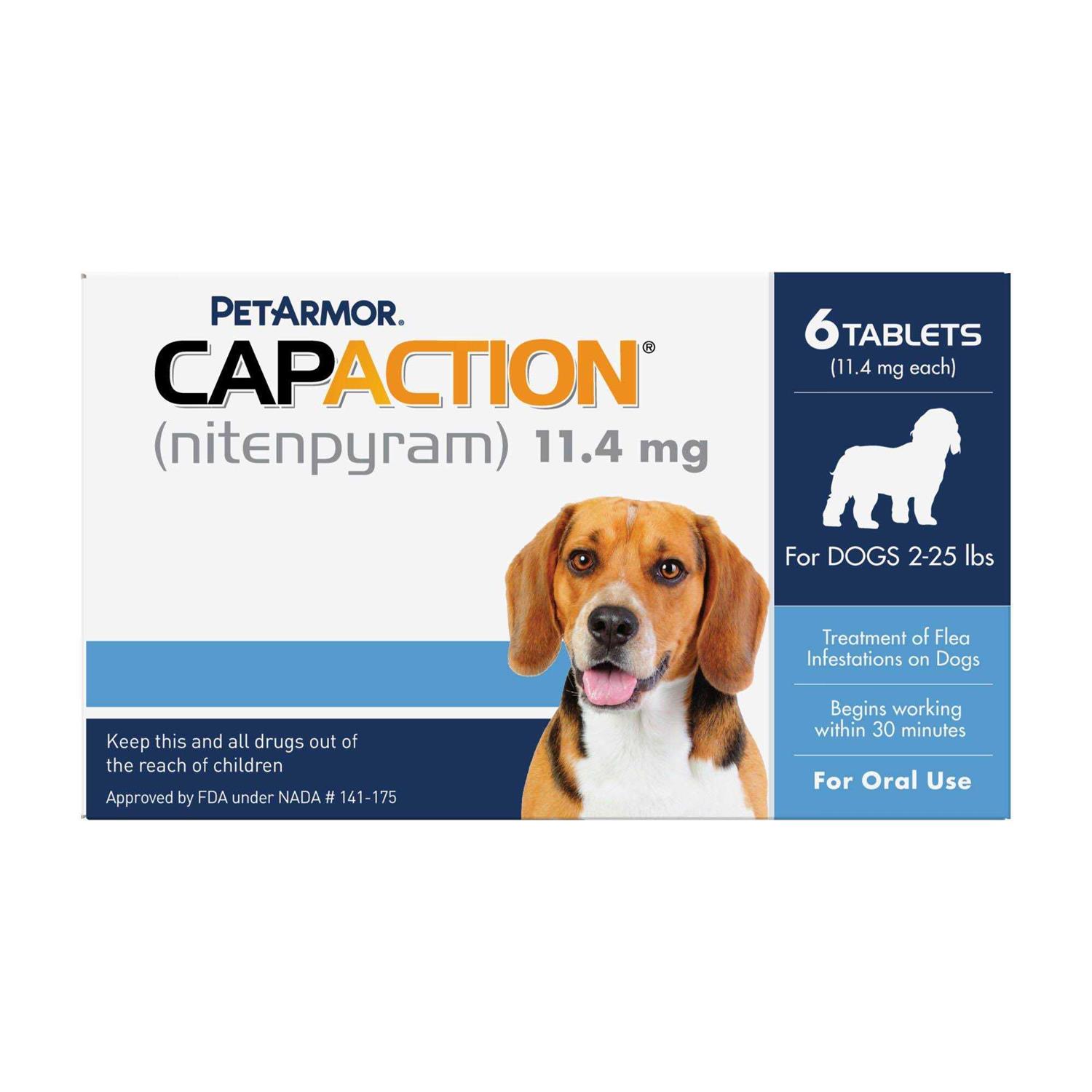 CapAction Fast Acting Flea Treatment for Small Dogs