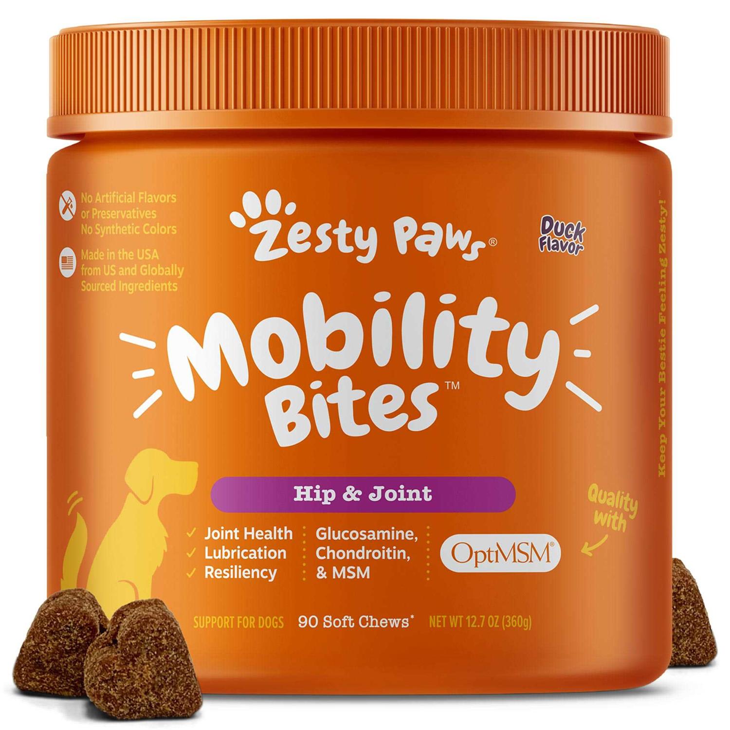 Zesty Paws Hip & Joint Mobility Bites for Dogs