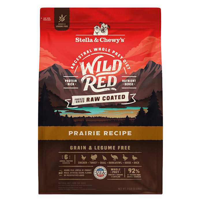 Stella & Chewy’s Wild Red Dry Dog Food Raw Coated High Protein Grain Free Recipe