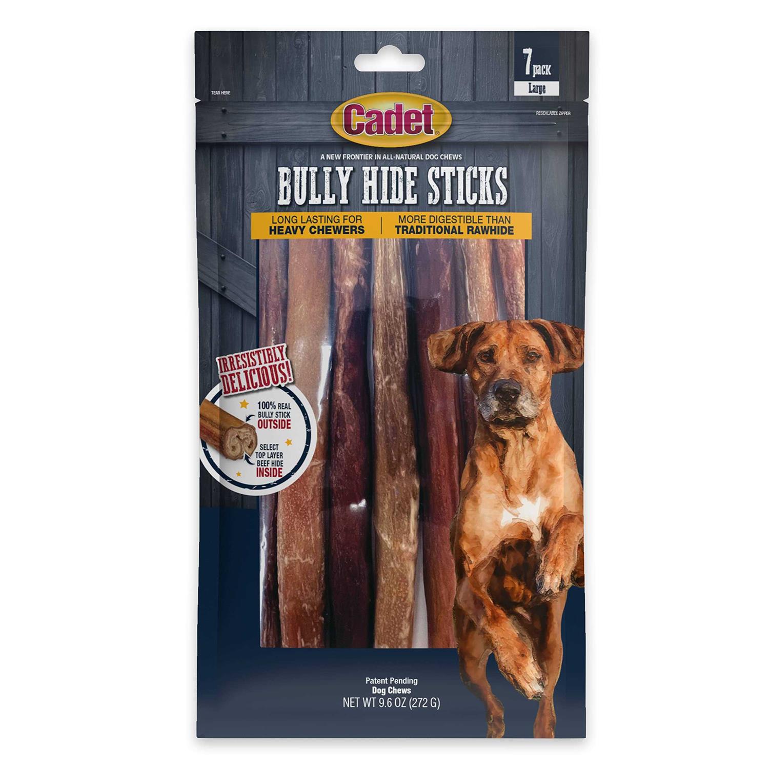 Cadet Bully Hide Sticks All-Natural Dog Chews