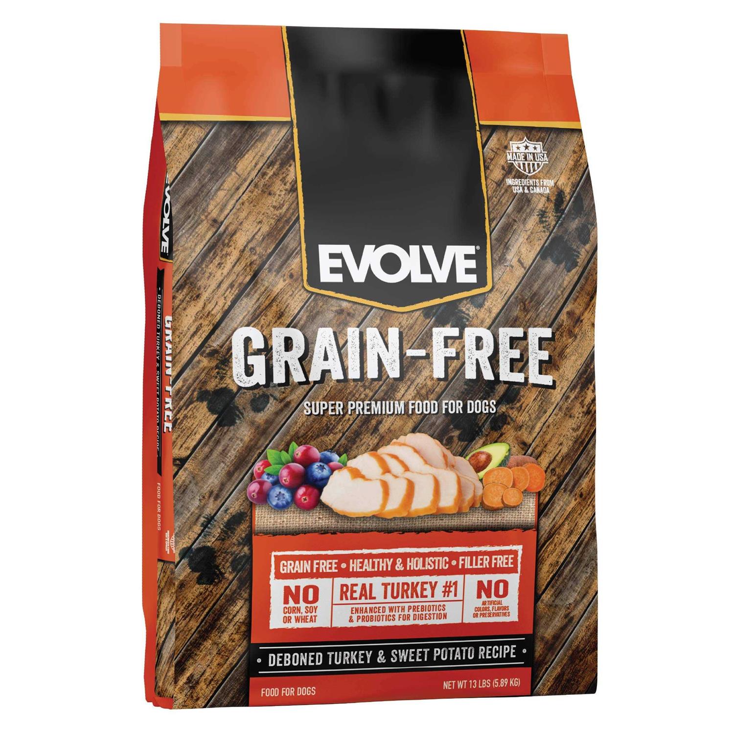 Evolve Grain Free Turkey and Sweet Potato Dog Food