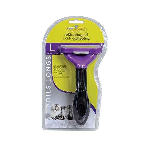 FURminator 10730 Long Hair Deshedding Tool for Cats