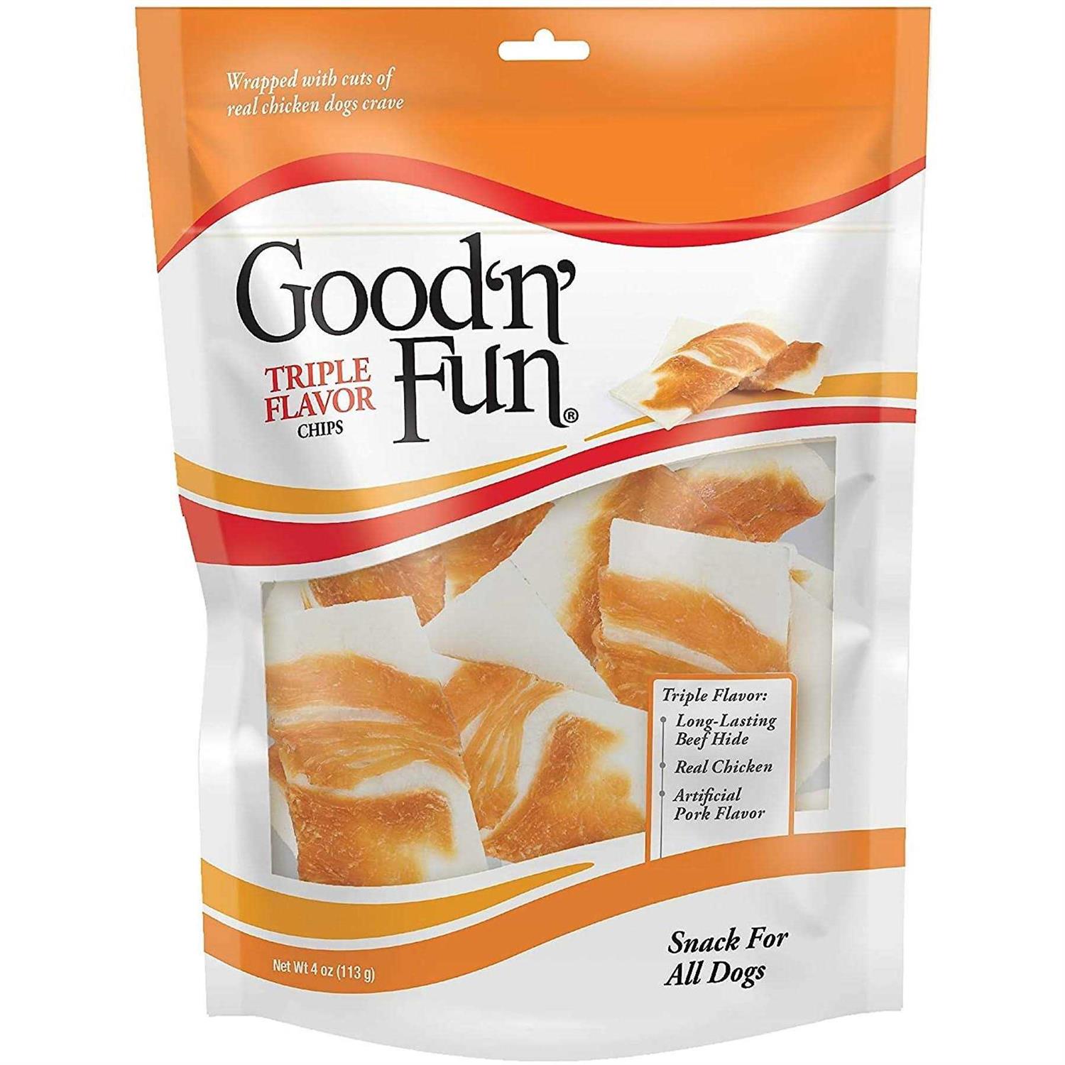 Good ‘n’ Fun Triple Flavor Chips Dog Treats