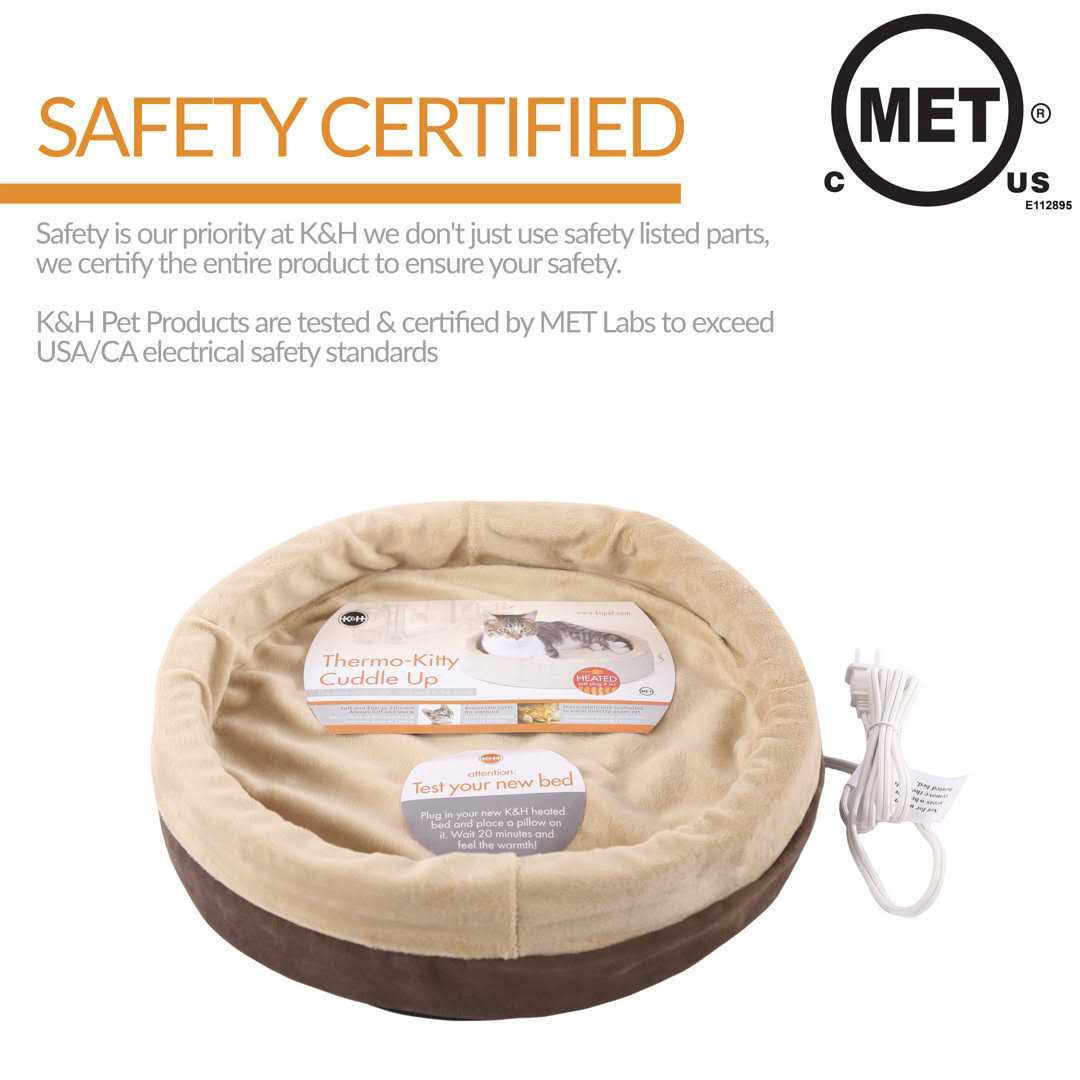 K&H Thermo-Kitty Cuddle Up Bed