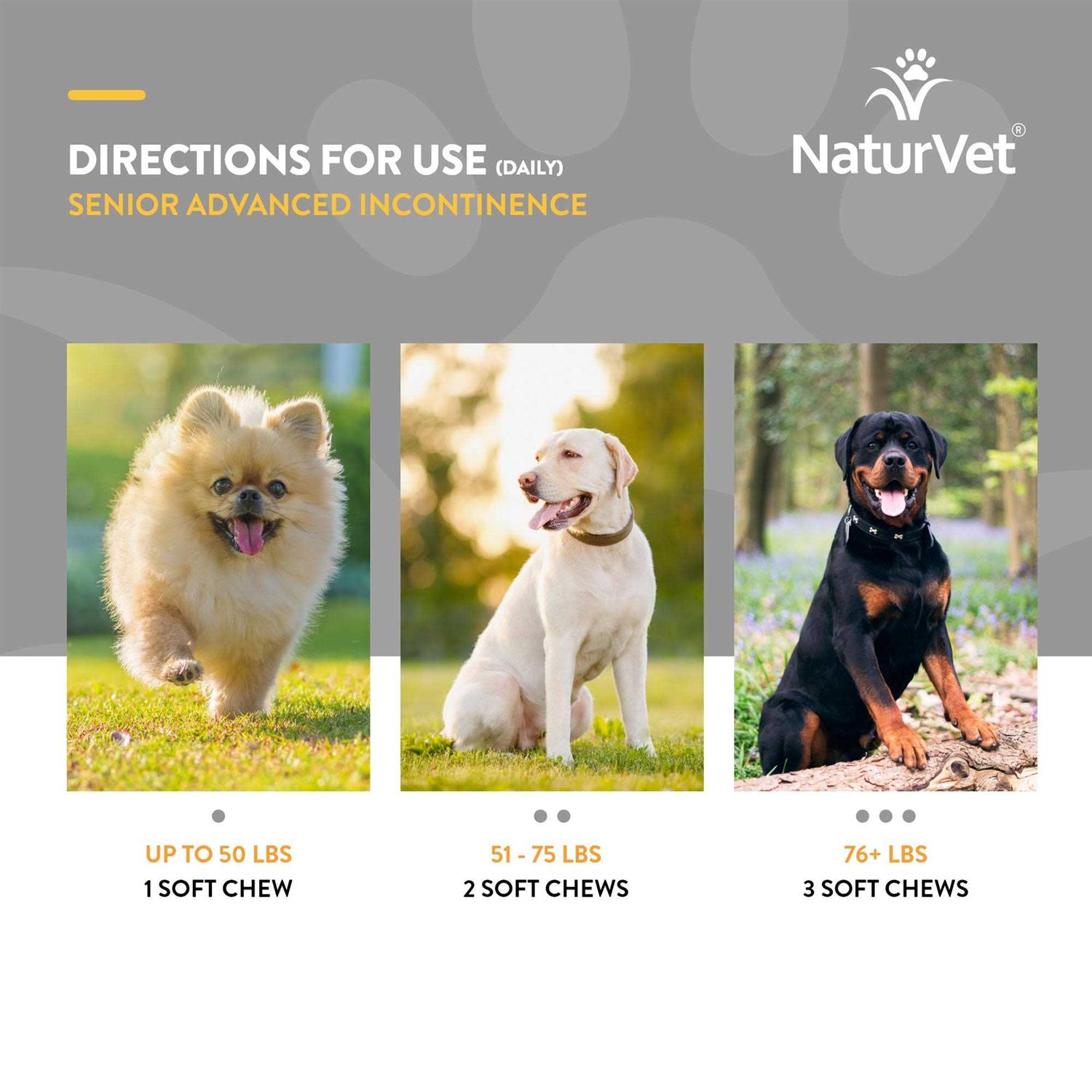 NaturVet Senior Advanced Incontinence Soft Chews