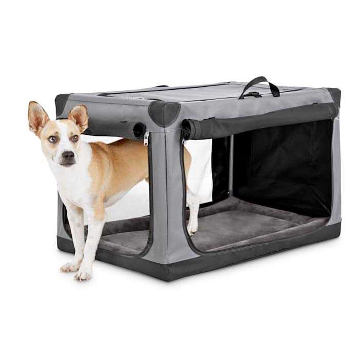 EveryYay Essentials Portable Canvas Dark Grey Dog Crate