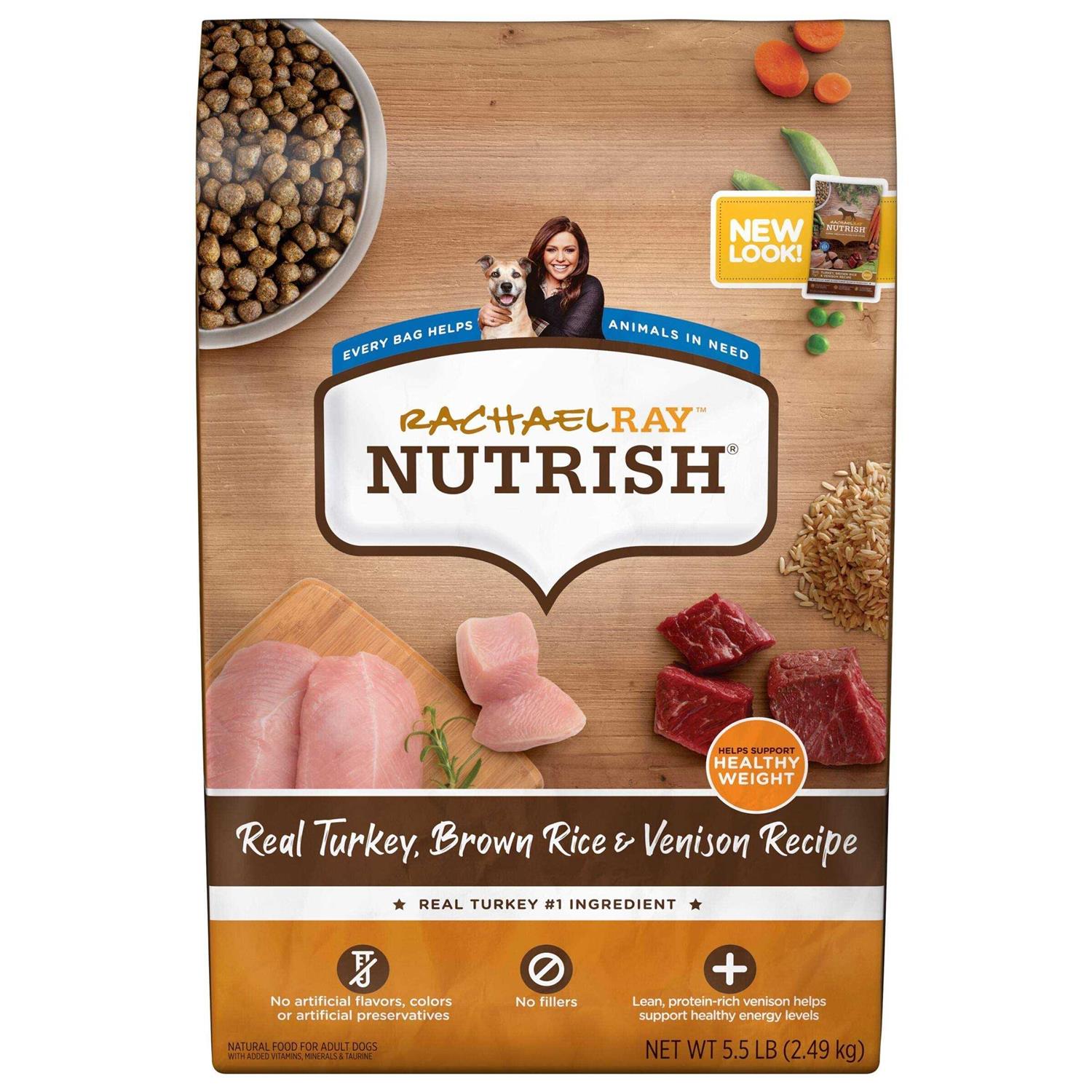Rachael Ray Nutrish Real Turkey Brown Rice & Venison Recipe Dry Dog Food