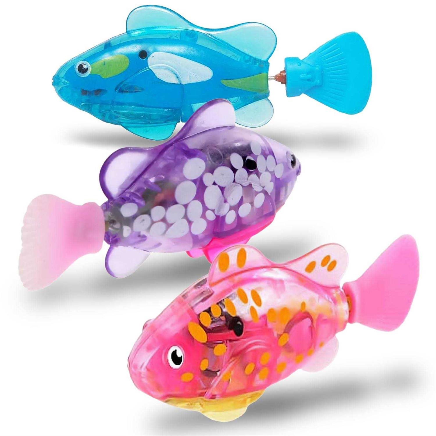 Pawdoria Interactive Cat Toy Robotic LED Fish 3-Pack