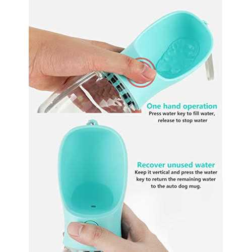 Kalimdor Dog Water Bottle Leak Proof Portable Puppy Water Dispenser with Drinking Feeder for Pets Outdoor Walking