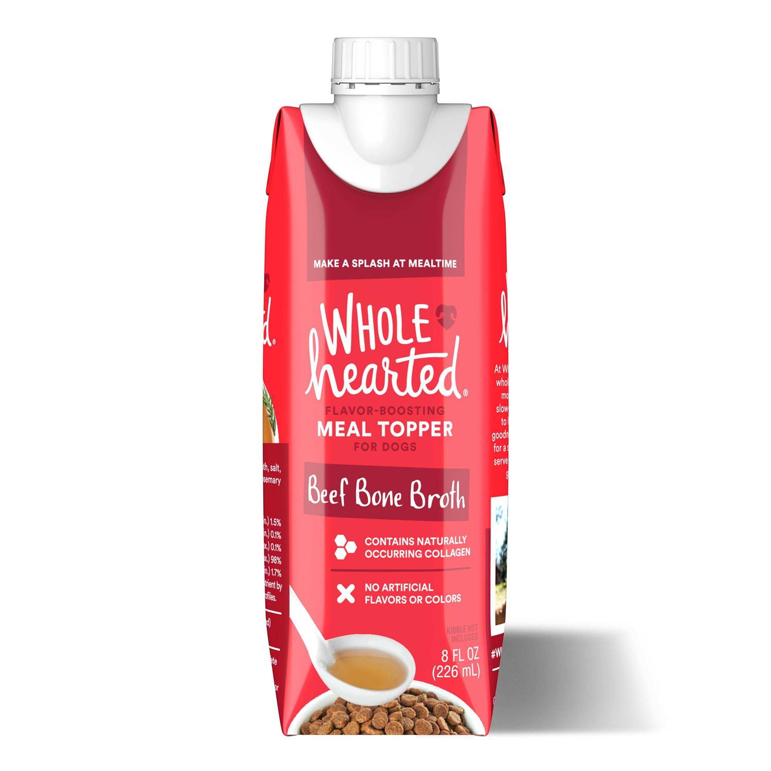 WholeHearted Beef Bone Broth Dog Meal Topper