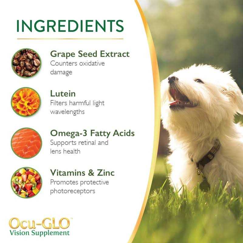 Ocu-GLO Vision Supplement for Small Dogs
