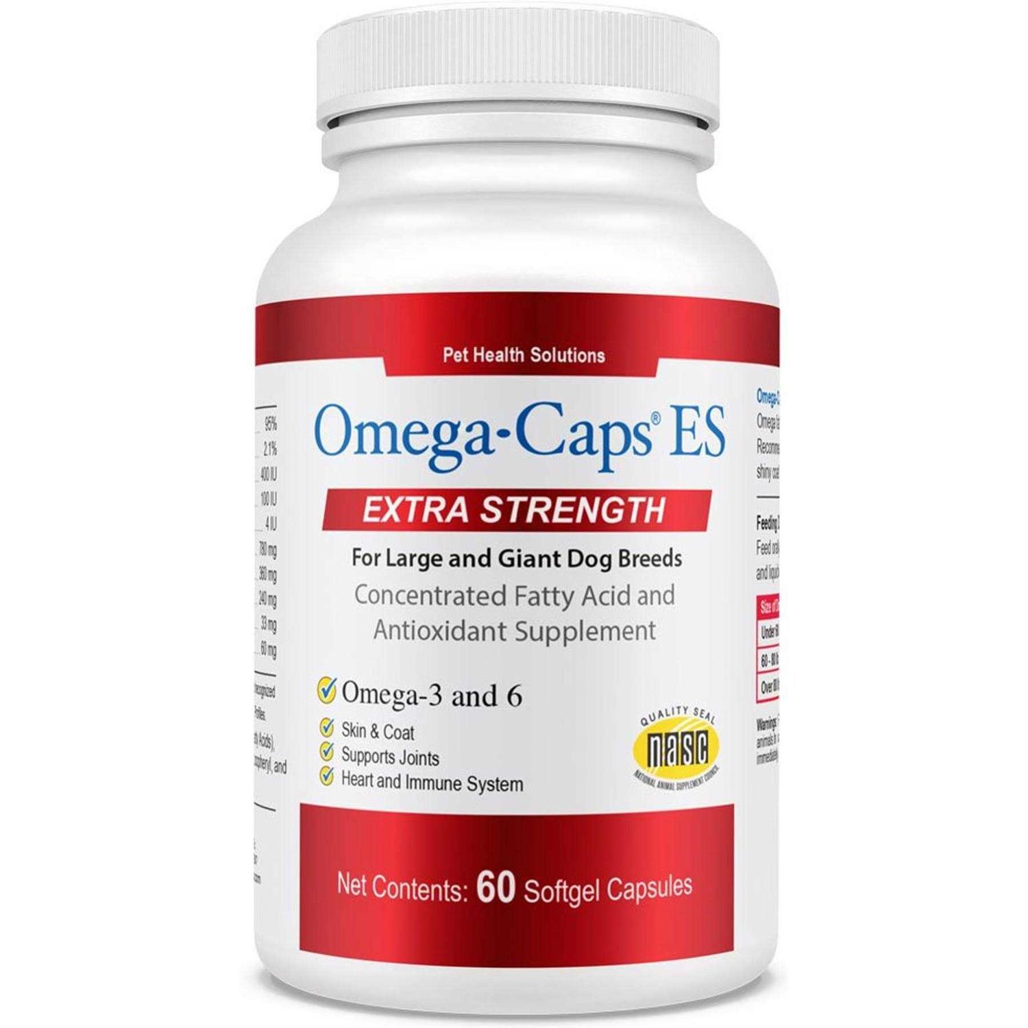 Omega-Caps Softgel Capsules Extra Strength for Large Dogs