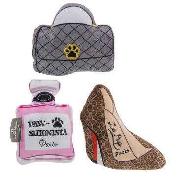 Fringe Studio Plush Dog Toy Set Paw-SHIONISTA