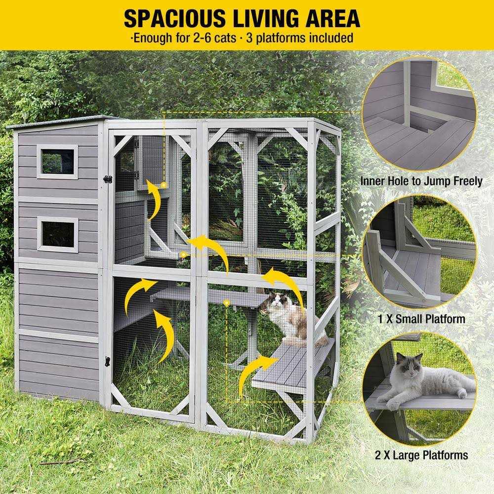 aivituvin AIR54 Outdoor Cat Enclosure