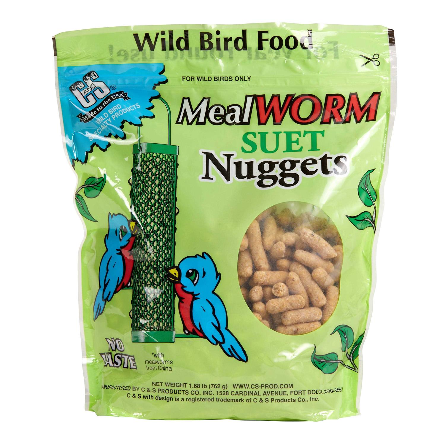C&S Products Mealworm Suet Dough Nuggets
