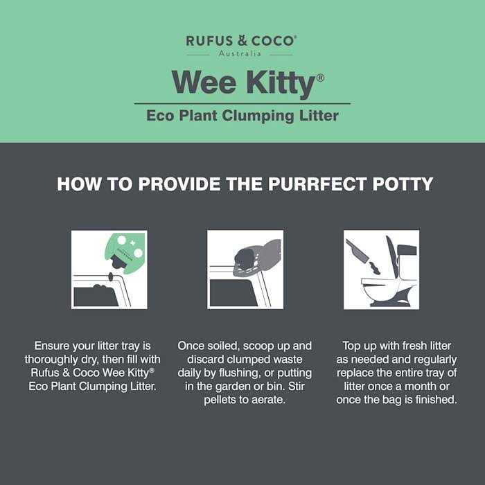 Rufus & Coco Wee Kitty Eco Plant Clumping Cat Litter