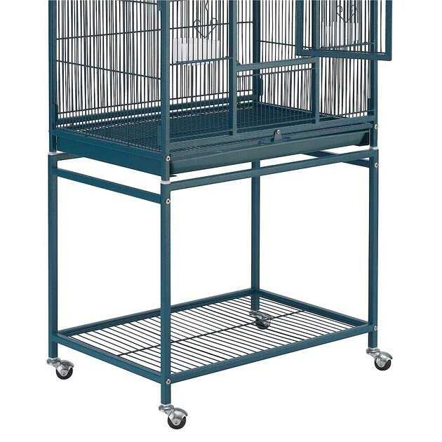 Yaheetech 54-in Rolling Metal Large Parrot Cage Mobile Bird Cage with Detachable Stand