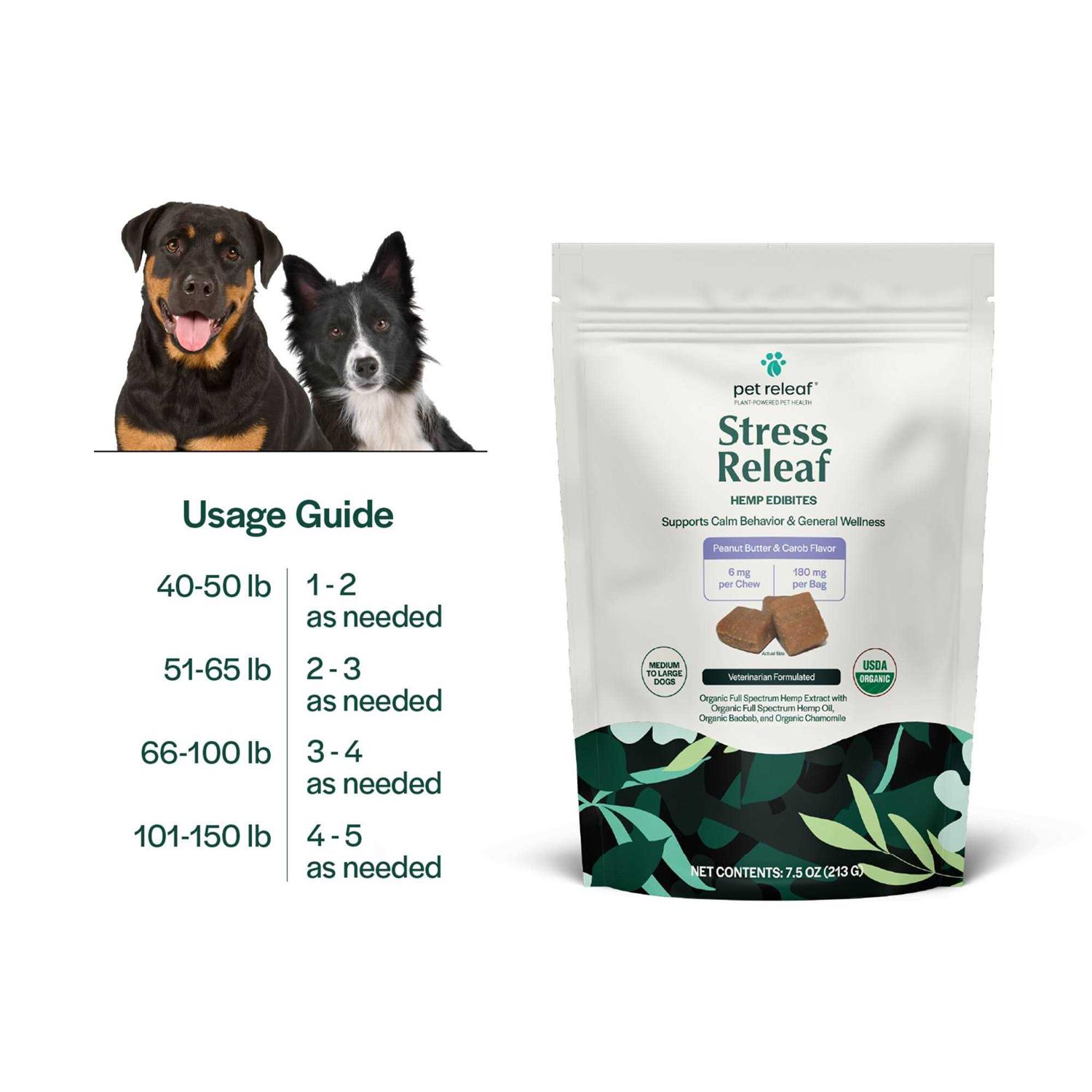 Pet Releaf Stress Releaf Peanut Butter Carob