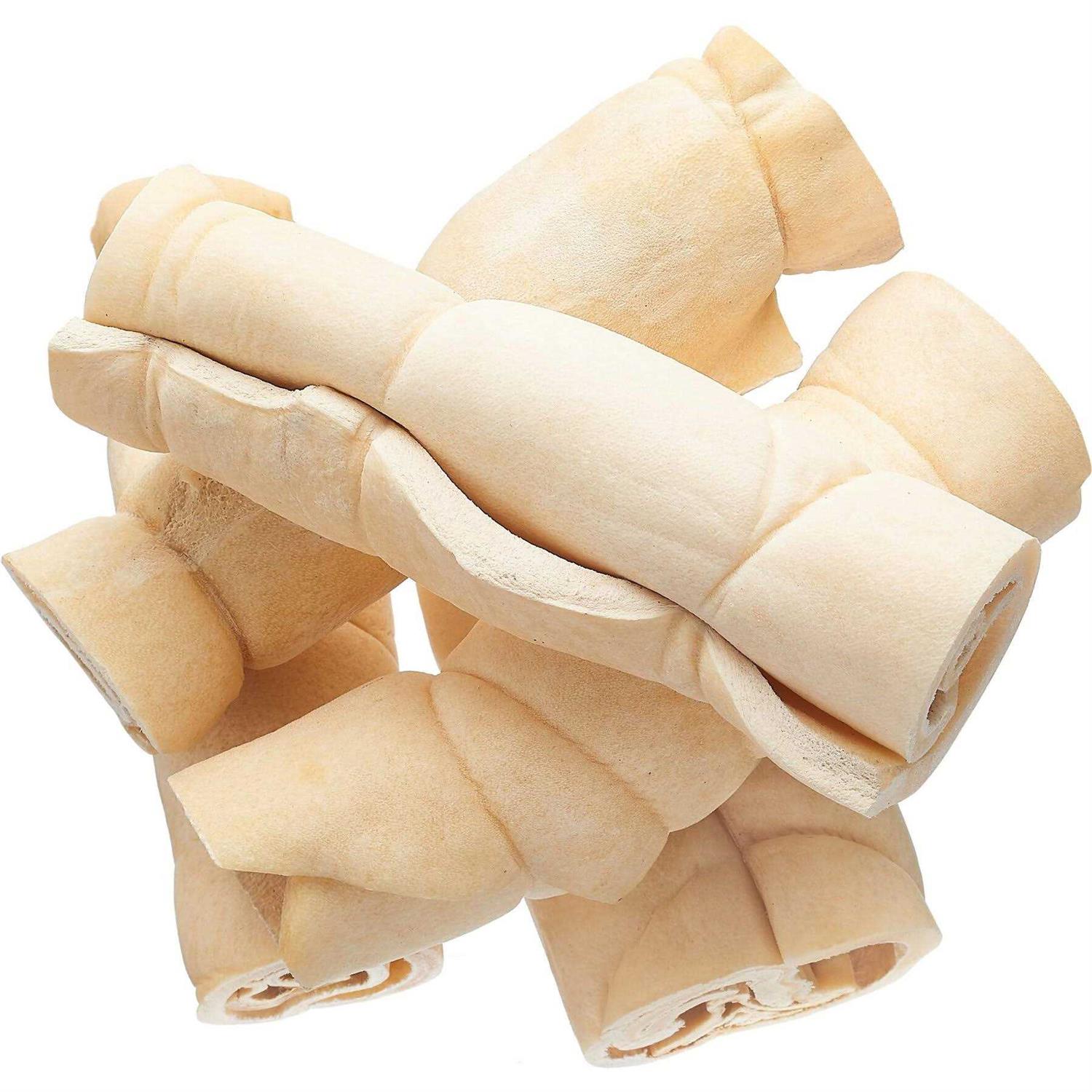 Bones & Chews Water Buffalo Cheek Rolls Dog Chew