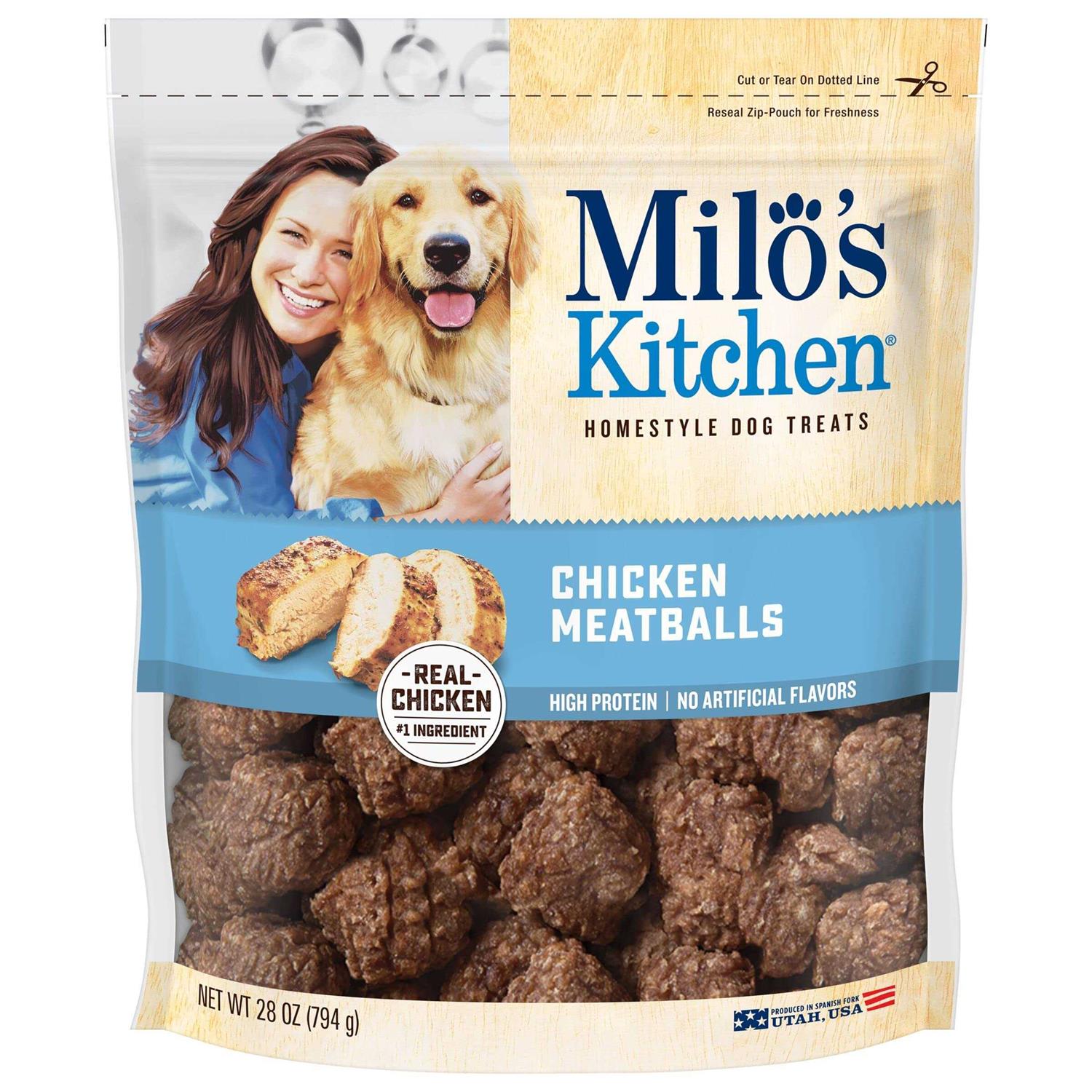 Milo’s Kitchen Chicken Meatballs Dog Treats