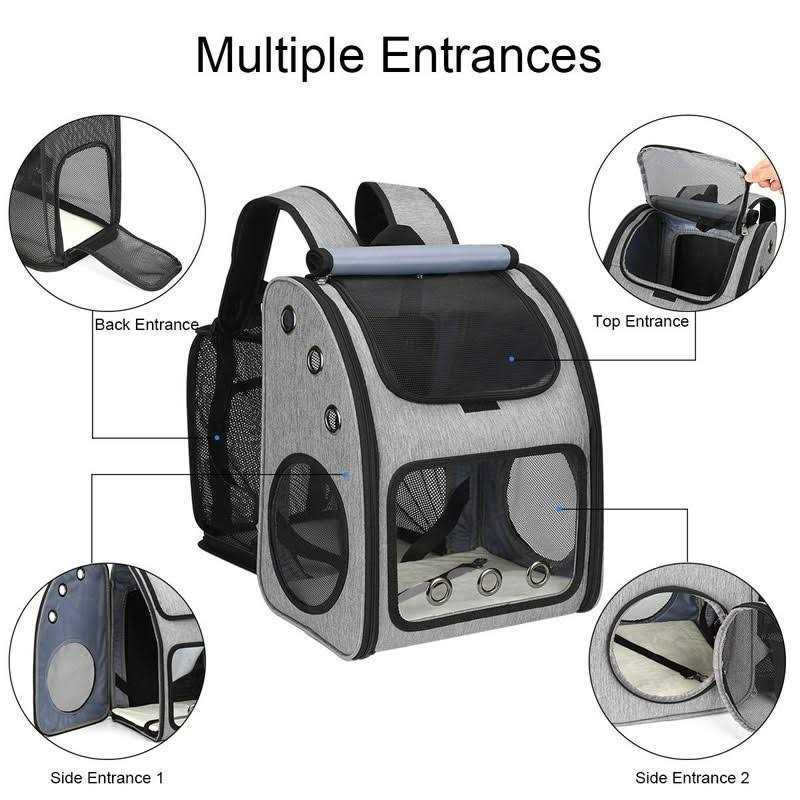 COVONO Expandable Pet Carrier Backpack for Cats, Dogs and Small Animals