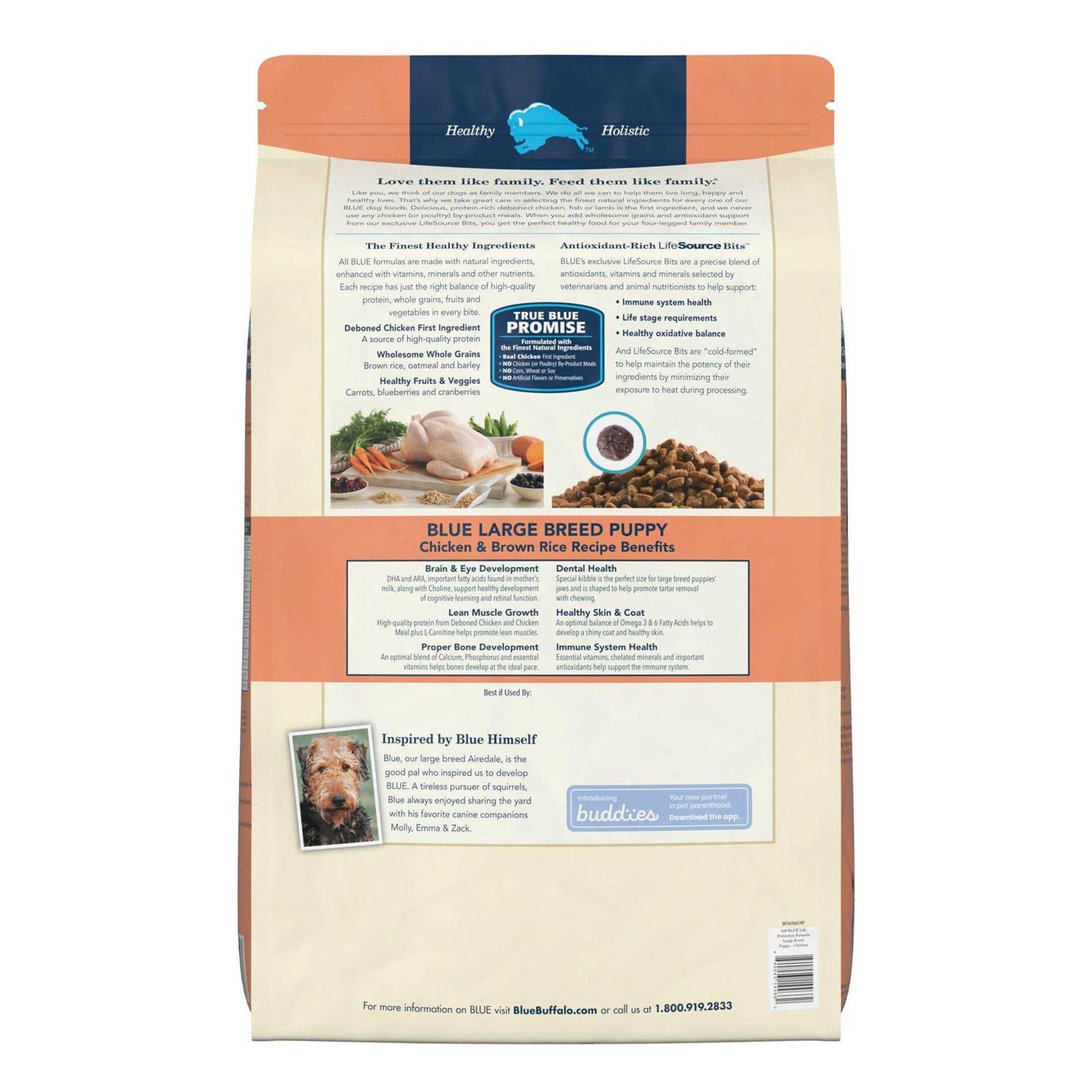 Blue Buffalo Life Protection Formula Large Breed Puppy Chicken & Brown Rice Recipe Dry Dog Food