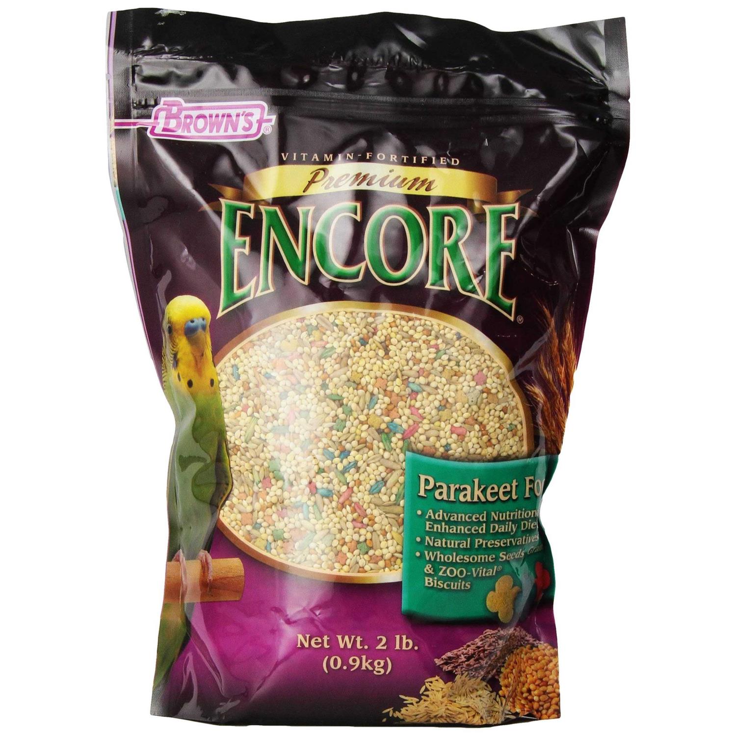 Brown’s Encore Premium Parakeet Food