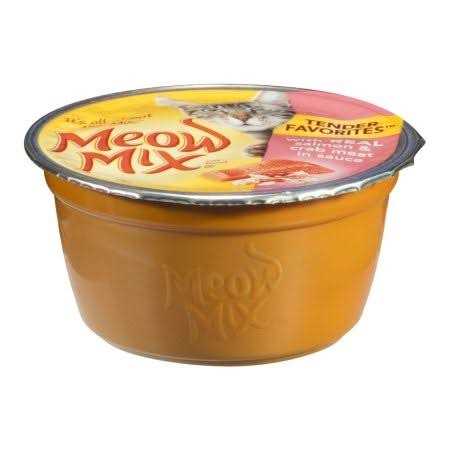 Meow Mix Tender Favorites with Real Salmon & Crab in Sauce Wet Cat Food