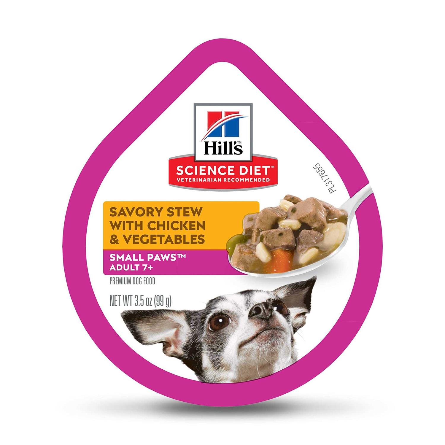 Hill’s Science Diet Adult 7+ Small Breed Savory Chicken Stew Dog Food