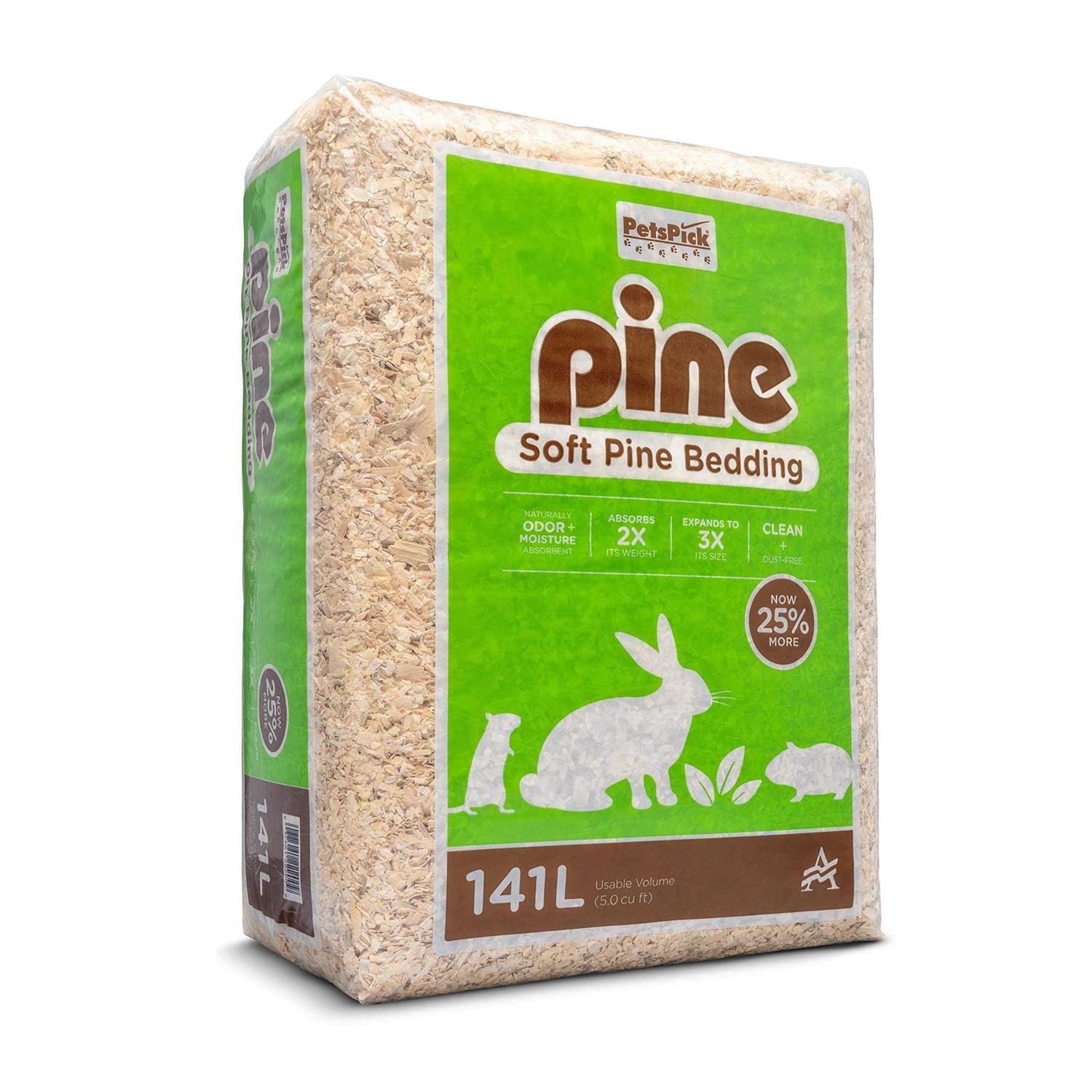PetsPick Kiln Dried Soft Pine Bedding For Small Pets