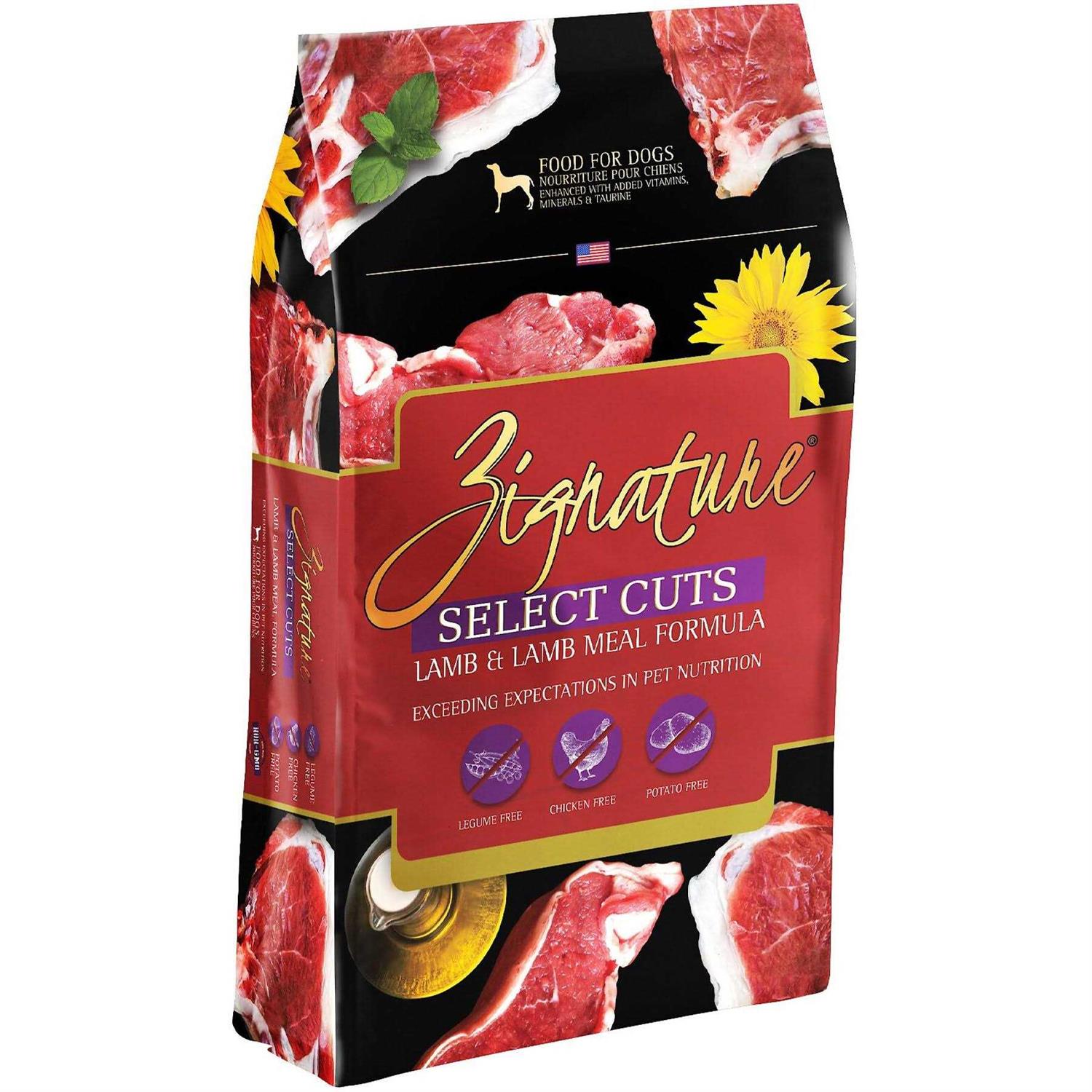 Zignature Select Cuts Lamb Formula Dry Dog Food